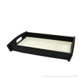 Stylish Wooden Large Black Serving Tray